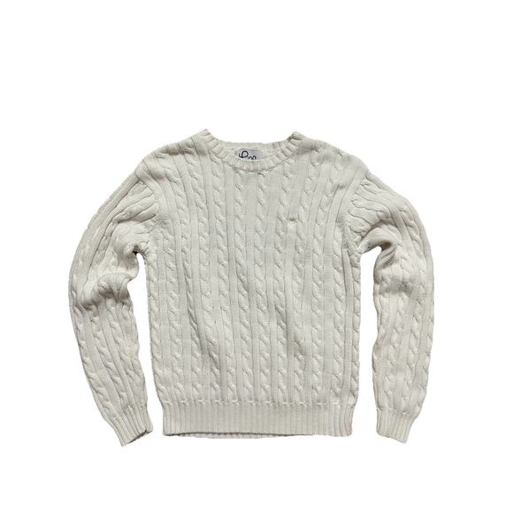 Lilly Pulitzer White Pullover Sweater Cotton Knitted Size XL Fisherman A001431 - Picture 7 of 8